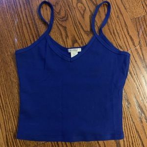 Blue crop top